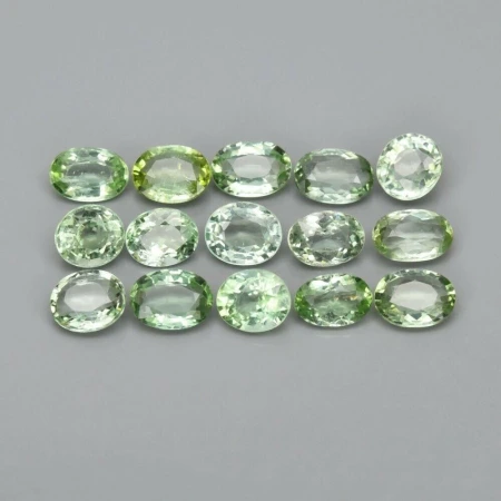 Натуральний зелений Турмалін овал 5.4х5.0 - 6.3х4.4мм 0.58ct Натуральний зелений Турмалін овал 5.4х5.0 - 6.3х4.4мм 0.58ct