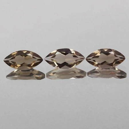 Натуральний димчастий Кварц маркіз 4x2мм 0.07ct