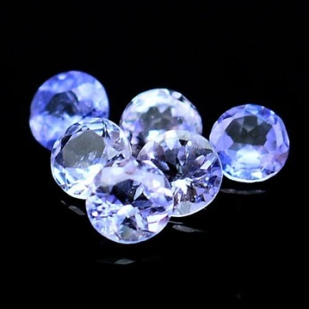 Натуральний Танзаніт круг 2.9-3.0мм 0.10ct