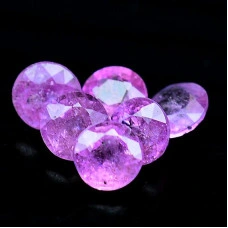Натуральный Рубин круг 4мм 0.36ct