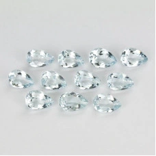 Натуральный Аквамарин груша 8.5x6.0мм 1.10ct