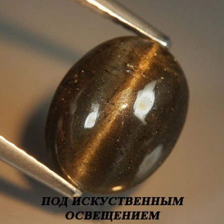 Натуральный Скаполит с кошачьим глазом овал 10.9x8.6мм 5.48ct