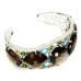 Срібний браслет з Раухтопазом Хромдіопсидом Родолітом Сапфіром Топазом і Cz Срібний браслет з Раухтопазом Хромдіопсидом Родолітом Сапфіром Топазом і Cz