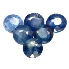 Натуральный синий Сапфир круг 2.3мм 0.07ct