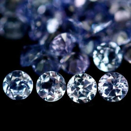 Натуральный Танзанит круг 2.5-2.6мм 0.07ct
