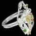 Серебряное кольцо с Цитринами и Хромдиопсидами 18.25р Серебряное кольцо с Цитринами и Хромдиопсидами 18.25р