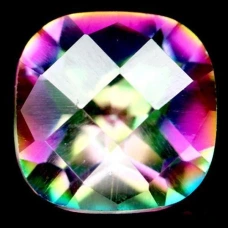 Натуральный мистический Кварц кушион 8.1x5.3мм 2.00ct Натуральный мистический Кварц кушион 8.1x5.3мм 2.00ct
