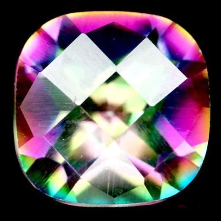 Натуральний містичний Кварц кушион 8.1x5.3мм 2.00ct