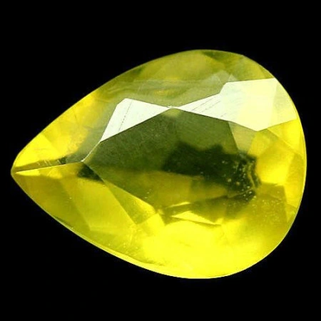 Натуральний жовтий Опал груша 11.7x9.2мм 2.60ct