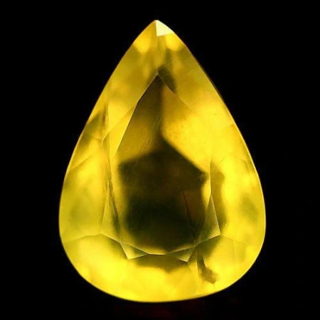Натуральный желтый Опал груша 13.6x10.0мм 4.32ct