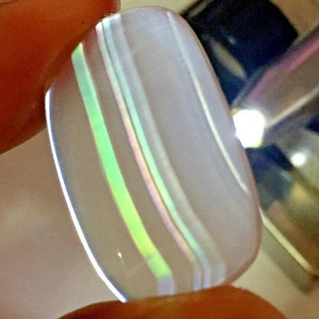 Натуральный ирис Агат кабошон 30.8x18.2мм 18.88ct