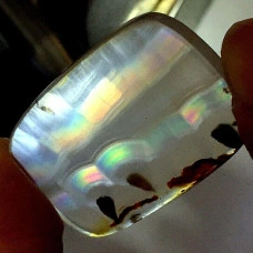 Натуральный ирис Агат кушион 36.0x21.9мм 30ct