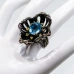 Серебряное кольцо с Топазом и Аметистами 16.75р