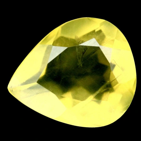 Натуральный желтый Опал груша 9.9x8.5мм 1.83ct