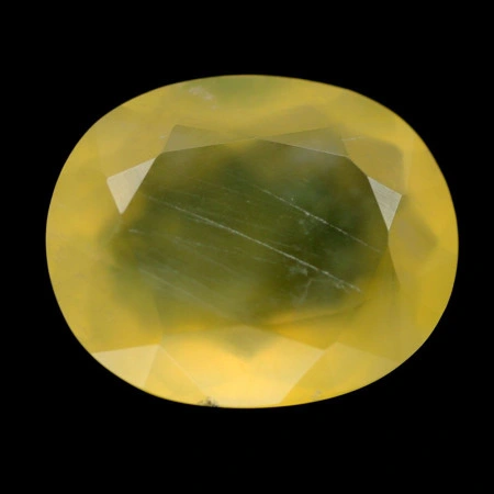 Натуральный желтый Опал овал 17.5х14.4мм 10.48ct