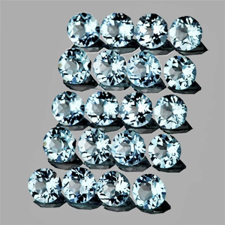 Натуральный Аквамарин круг 1.7мм 0.018ct Натуральный Аквамарин круг 1.7мм 0.018ct