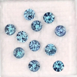 Натуральний Аквамарин коло 2.8мм 0.08ct Натуральний Аквамарин коло 2.8мм 0.08ct