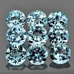 Натуральний Аквамарин коло 3.2мм 0.12ct