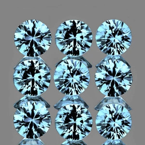 Натуральний Аквамарин коло 3.5мм 0.13ct