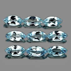 Натуральный Аквамарин маркиз 6х3мм 0.19ct