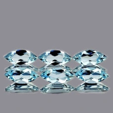 Натуральный Аквамарин маркиз 8х4мм 0.46ct
