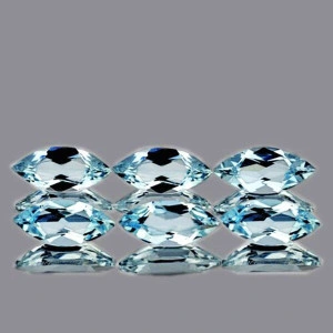 Натуральний Аквамарин маркіз 8х4мм 0.46ct