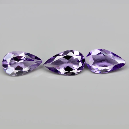 Натуральный Аметист груша 7.9х5.0мм 0.69ct