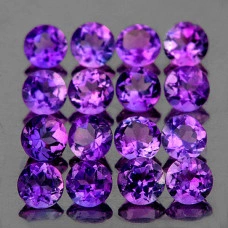 Натуральный Аметист круг 2.5мм 0.06ct
