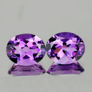 Натуральний Аметист овал пара 9х7мм 3.24ct