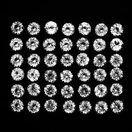Натуральний білий Циркон коло 1.5мм 0.02ct