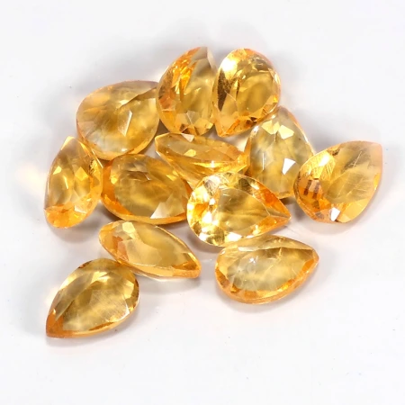 Натуральный Цитрин груша 6.5х4.5мм 0.38ct Натуральный Цитрин груша 6.5х4.5мм 0.38ct