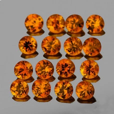 Натуральний віскі Цитрин коло 2.5мм 0.06ct