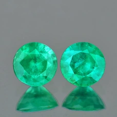 Натуральний Смарагд коло пара 3.0мм 0.10ct