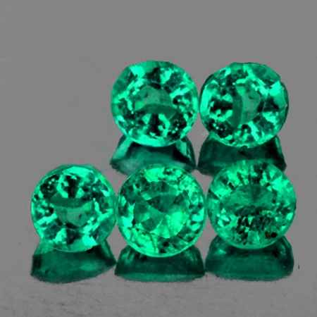 Натуральный Изумруд круг 3.2мм 0.13ct Натуральный Изумруд круг 3.2мм 0.13ct