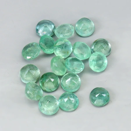 Натуральный Изумруд круг 4.1мм 0.28ct Натуральный Изумруд круг 4.1мм 0.28ct