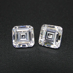 Кубический белый Цирконий ашер 8х8мм Кубический белый Цирконий ашер 8х8мм