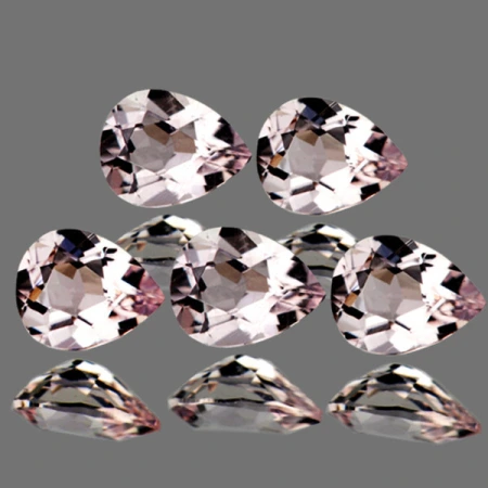 Натуральный Морганит груша 5х5мм 0.45ct