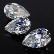 Муассанит белый груша 5х3мм 0.35ct