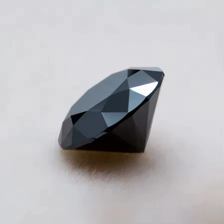 Муасаніт чорне коло 6.5мм 1.00ct з Сертифікатом