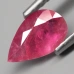 Натуральний не грітий Рубін груша 7.8х4.8мм 0.87ct