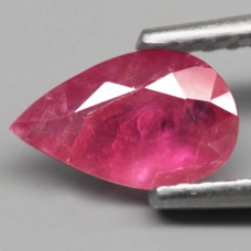 Натуральный не гретый Рубин груша 7.8х4.8мм 0.87ct