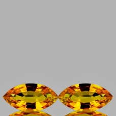 Натуральний помаранчевий Сапфір маркіз пара 6x3мм 0.50ct Натуральний помаранчевий Сапфір маркіз пара 6x3мм 0.50ct