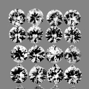 Натуральний білий Сапфір коло 1.9мм 0.04ct