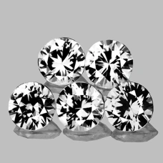 Натуральний білий Сапфір коло 3.5мм 0.20ct Натуральний білий Сапфір коло 3.5мм 0.20ct
