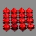 Натуральний червоний Сапфір коло 1.25мм 0.01ct