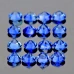 Натуральный темно синий Сапфир круг 1.5мм 0.02ct