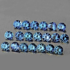 Натуральний синій Сапфір коло 1.5мм 0.02ct