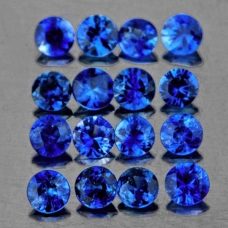 Натуральний синій Сапфір коло 1.7мм 0.026ct