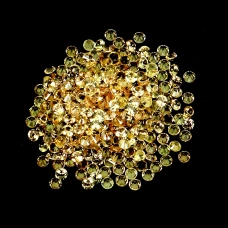 Натуральний жовтий Сапфір коло 1.3мм 0.012ct