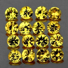 Натуральний жовтий Сапфір коло 1.8мм 0.03ct Натуральний жовтий Сапфір коло 1.8мм 0.03ct